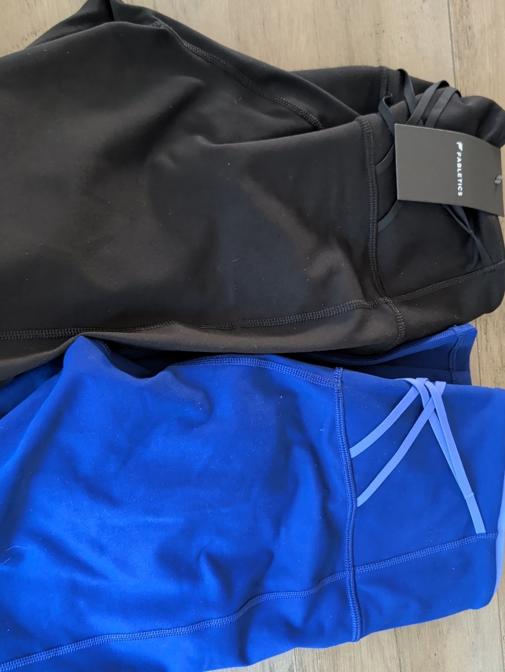 Fabletics Leggings - Powerhold - Black & Royal Blue - Small - New